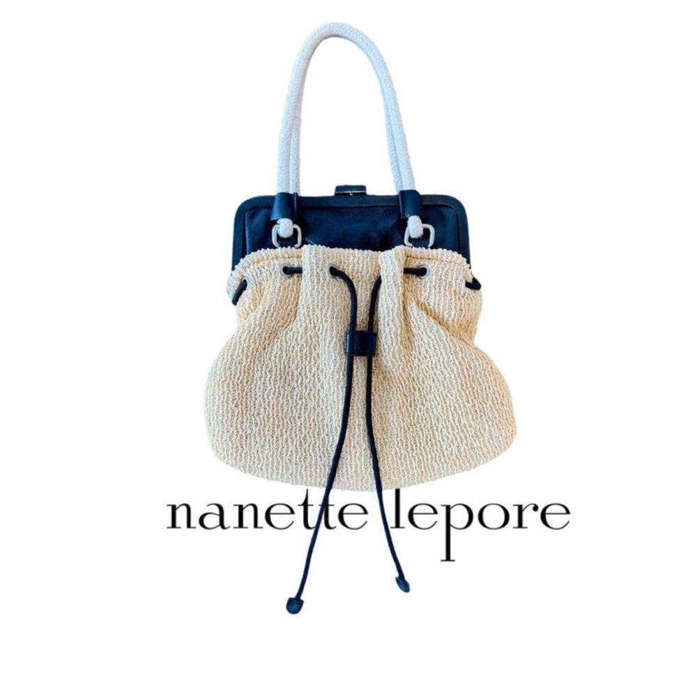 Nanette Lepore Cream and Black  Bag